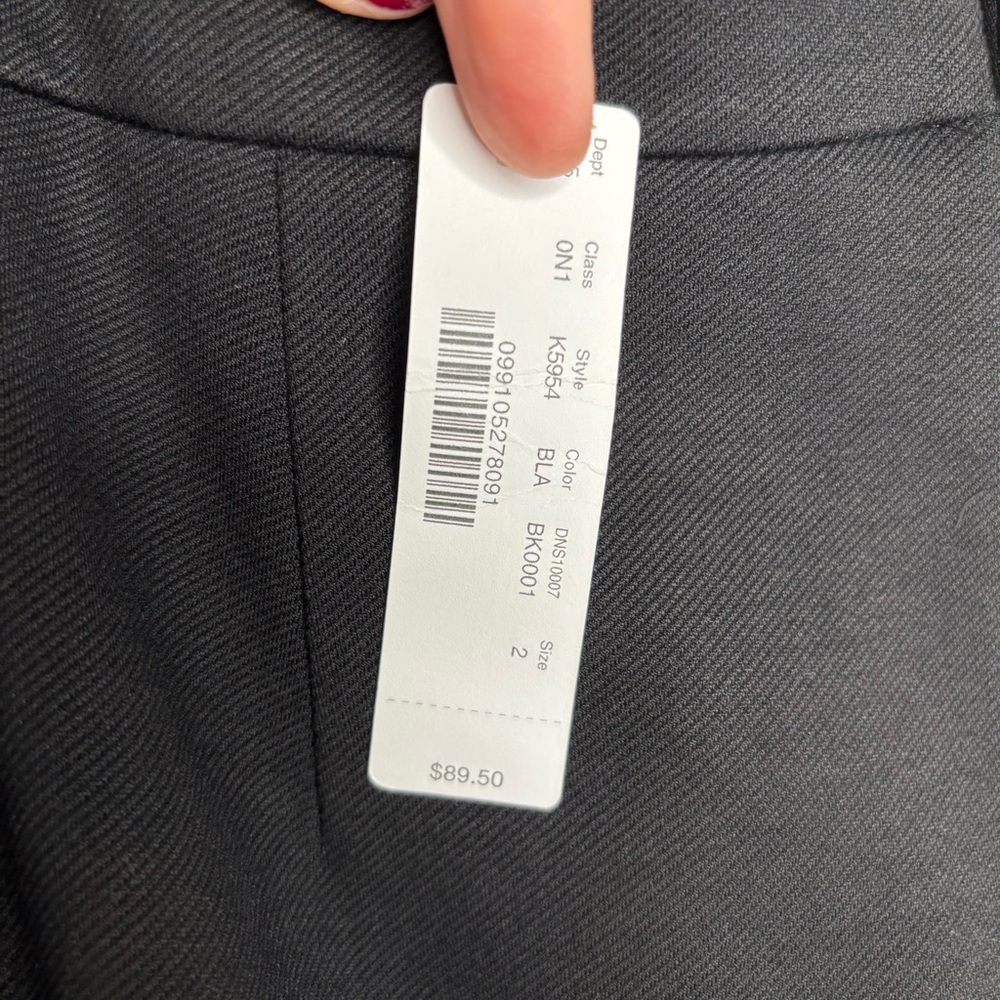 J.Crew NWT No. 2 Pencil Skirt Stretch Twill. Black. Size 2 - Picture 9 of 12
